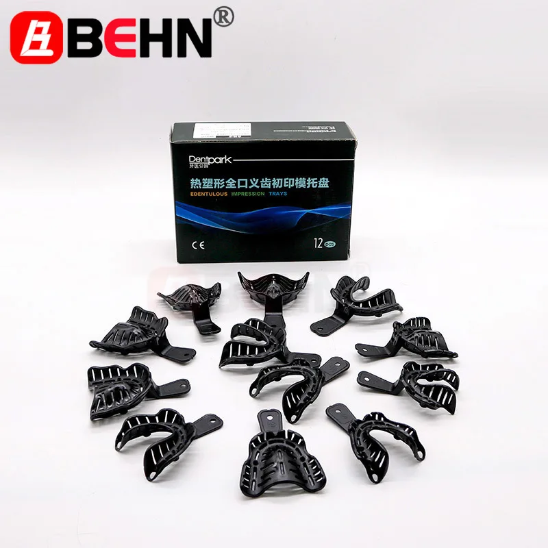 12Pcs/Set Dental Impression Trays Thermoplastic Full Mouth Adsorption Denture Impression Tray Edentulous Jaw Dentist Tray Tools
12Pcs/Set Dental Impression Trays Thermoplastic Full Mouth Adsorption Denture Impression Tray Edentulous Jaw Dentist Tray Tools