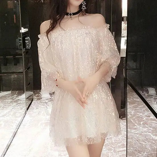 Sweet Dress Women Heavy Industry Spicy Girl Sexy Dress New Summer Sweet Spicy Style Skirt Loose Short One Shoulder Top
Sweet Dress Women Heavy Industry Spicy Girl Sexy Dress New Summer Sweet Spicy Style Skirt Loose Short One Shoulder Top