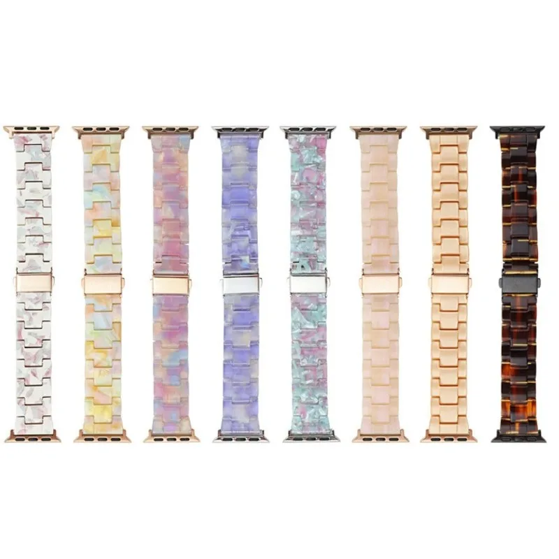 Resin Strap For Apple Watch Band 44mm 40mm 42mm 38mm correa Loop 41mm 45mm For iWatch Series 7 6 se 5 4 3 2 Bracelet
Resin Strap For Apple Watch Band 44mm 40mm 42mm 38mm correa Loop 41mm 45mm For iWatch Series 7 6 se 5 4 3 2 Bracelet