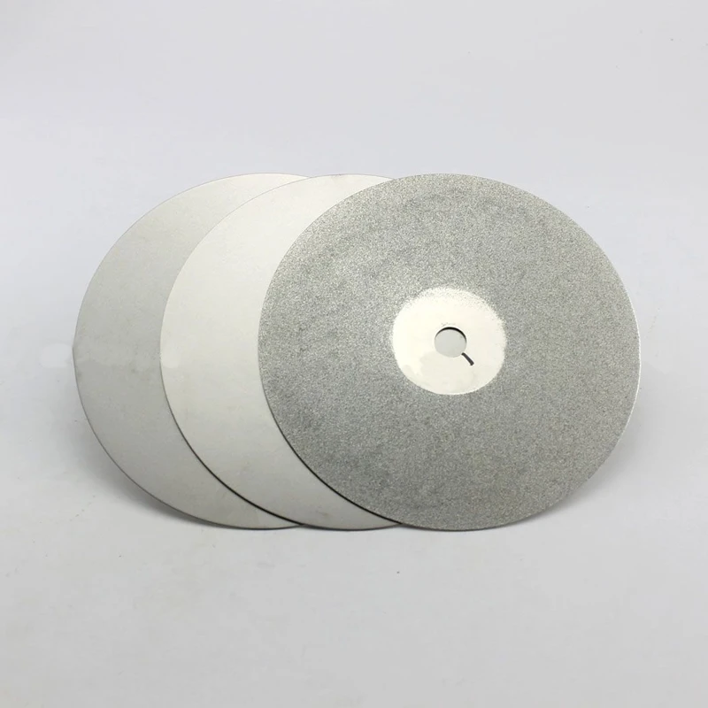 

3Pcs 4''/6''/8''150mm Diamond-Coated Grinding Wheel Disc 240/600/3000 Grit-Flat Lap Polishing Grind Wheel For Jewelry Glass Rock
