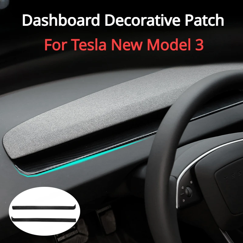 Dashboard Panel for Tesla Model 3 3+ Center Console Sticker Decorative Trim Shell Cover 2024 New Model3 Highland Car Accessories 
Dashboard Panel for Tesla Model 3 3+ Center Console Sticker Decorative Trim Shell Cover 2024 New Model3 Highland Car Accessories