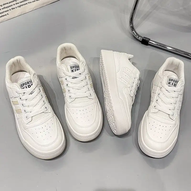 Breathable Lace Up Flat Skate Shoes, Fashion Thick Sole Casual Sports Shoes, Women's Footwear
Breathable Lace Up Flat Skate Shoes, Fashion Thick Sole Casual Sports Shoes, Women's Footwear