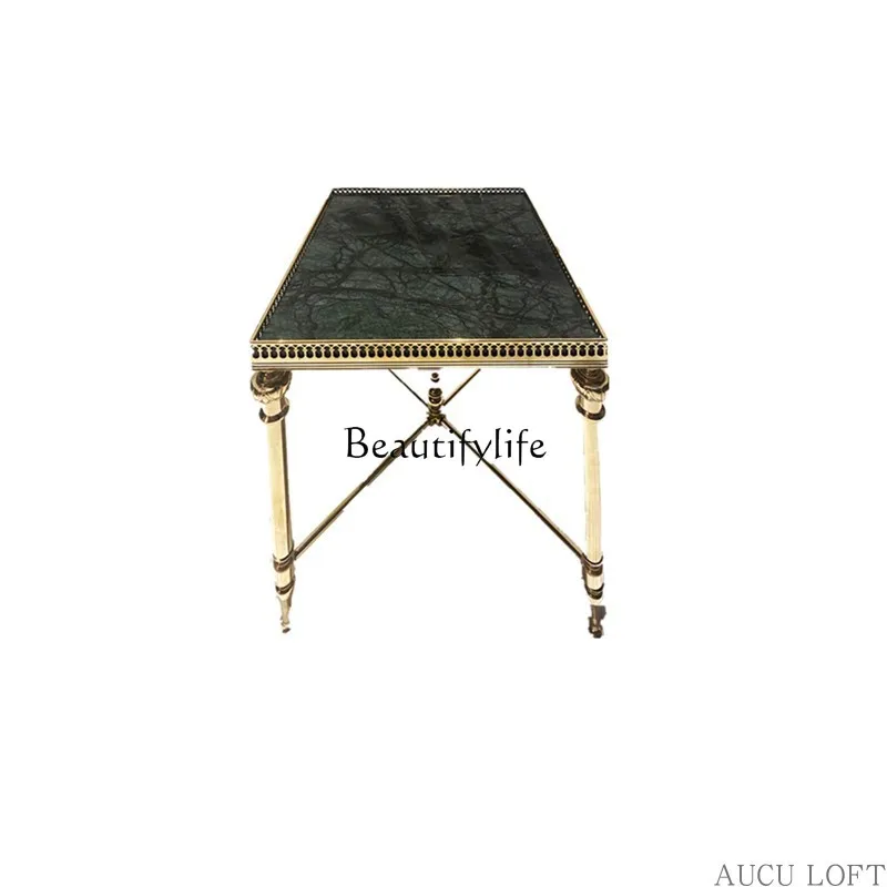 Чайный столик под старину винтажный боковой стол, античный Изумрудный мраморный подставка для столов 
Чайный столик под старину винтажный боковой стол, античный Изумрудный мраморный подставка для столов