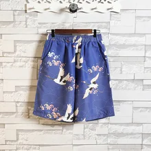 Summer New Men Chinese Shorts Print Crane Harem Pants Large Size Beach Elastic Waist Sleep Bottom Underwear Loungewear Homewear
Summer New Men Chinese Shorts Print Crane Harem Pants Large Size Beach Elastic Waist Sleep Bottom Underwear Loungewear Homewear