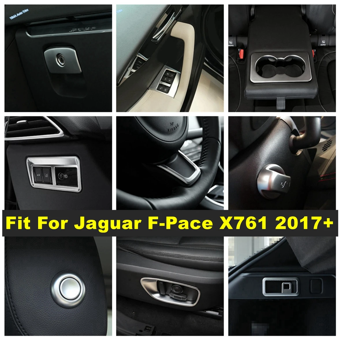 Seat Adjustment Button / Water Cup Holder / Head Lights Cover Trim For Jaguar F-Pace X761 2017 - 2022 Matte Interior Accessories
Seat Adjustment Button / Water Cup Holder / Head Lights Cover Trim For Jaguar F-Pace X761 2017 - 2022 Matte Interior Accessories