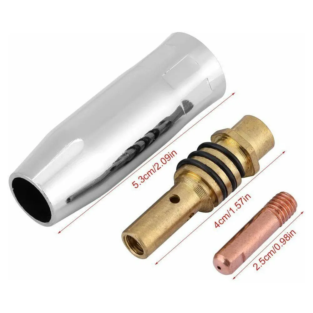 Industrial Useful Welding Accessory Equipment Torch Welder 11pcs Consumables Copper For Binzel 15AK/GRIP15 Holder
Industrial Useful Welding Accessory Equipment Torch Welder 11pcs Consumables Copper For Binzel 15AK/GRIP15 Holder