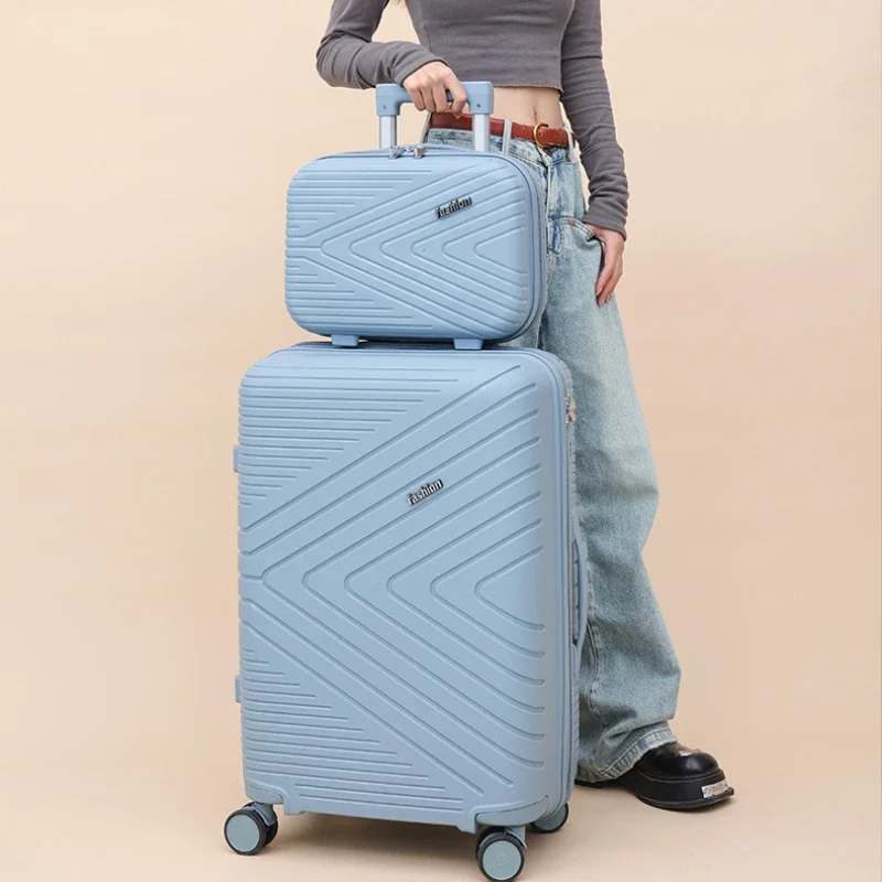 

Fashion 20" Boarding Box Travel Suitcase High-Quality Rolling Luggage Large Capacity Trolley Case Password Trunk Universal Wheel