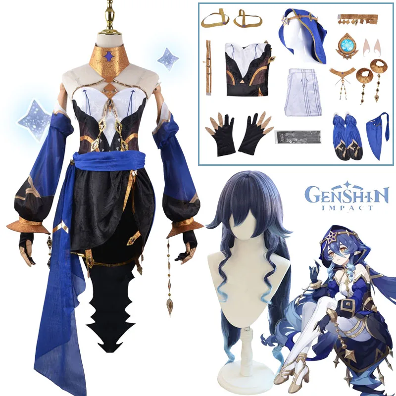 Layla Cosplay Costume Game Genshin Impact Cosplay Layla Wig Hair Dress Outfit Uniform Full Set Outfits Gloves Hat for Women
Layla Cosplay Costume Game Genshin Impact Cosplay Layla Wig Hair Dress Outfit Uniform Full Set Outfits Gloves Hat for Women