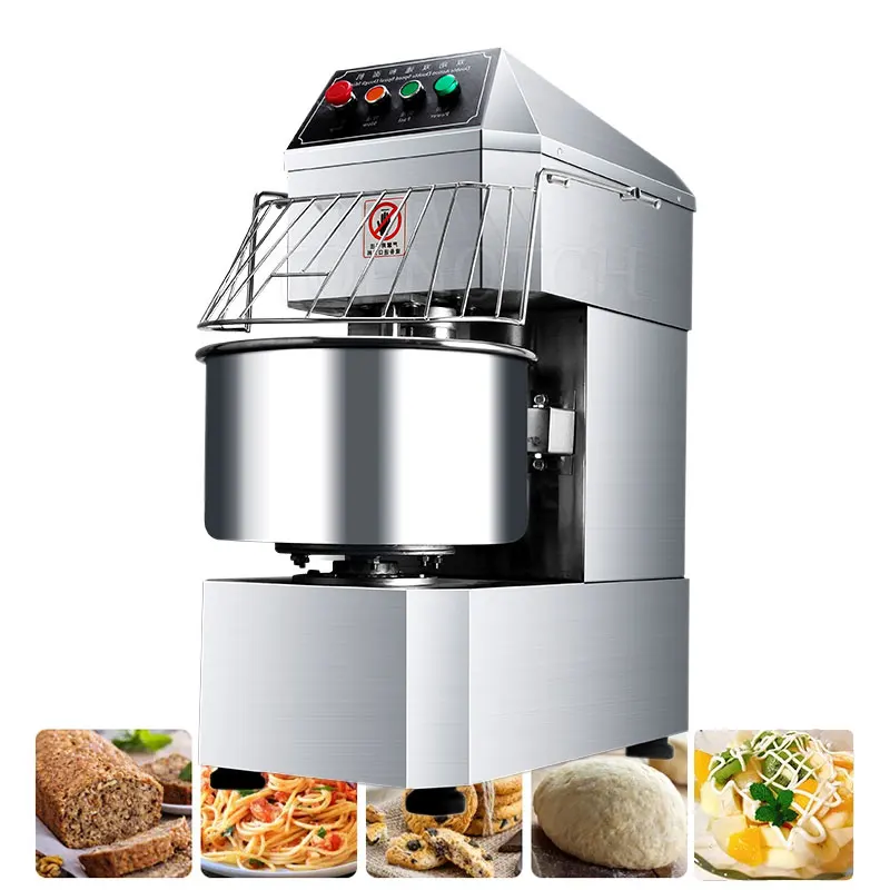 

Bakery Shop Spiral Dough Mixer Pizza Cake Dough Kneading Machine Double Acting Double Speed