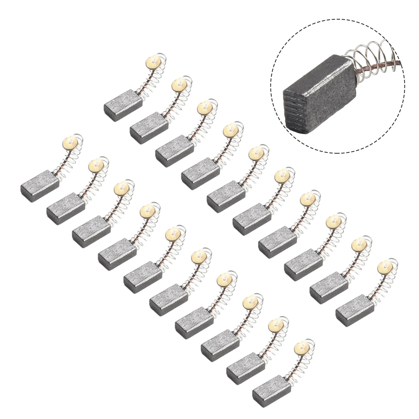 20pcs Motor Carbon Brushes For Bosch Angle Grinder 5x8x15mm Power Tool Low Sparking High Strength Long Lifetime
20pcs Motor Carbon Brushes For Bosch Angle Grinder 5x8x15mm Power Tool Low Sparking High Strength Long Lifetime