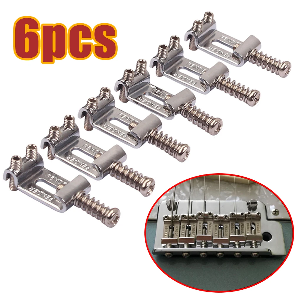 New 6Pcs Roller Tremolo Bridge System Replacement For Strat Stratocaster Tele Telecaster Electric Saddle Guitar Accessories
New 6Pcs Roller Tremolo Bridge System Replacement For Strat Stratocaster Tele Telecaster Electric Saddle Guitar Accessories