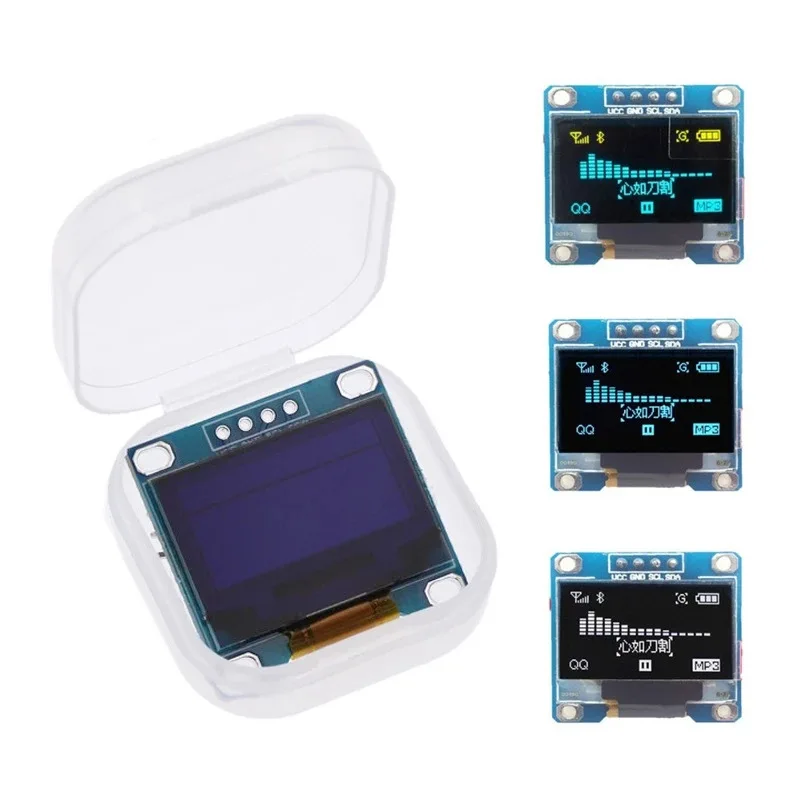 0.96 inch blue yellow white I2C IIC communication display LCD module old version VCC beginning (no solder version)
0.96 inch blue yellow white I2C IIC communication display LCD module old version VCC beginning (no solder version)