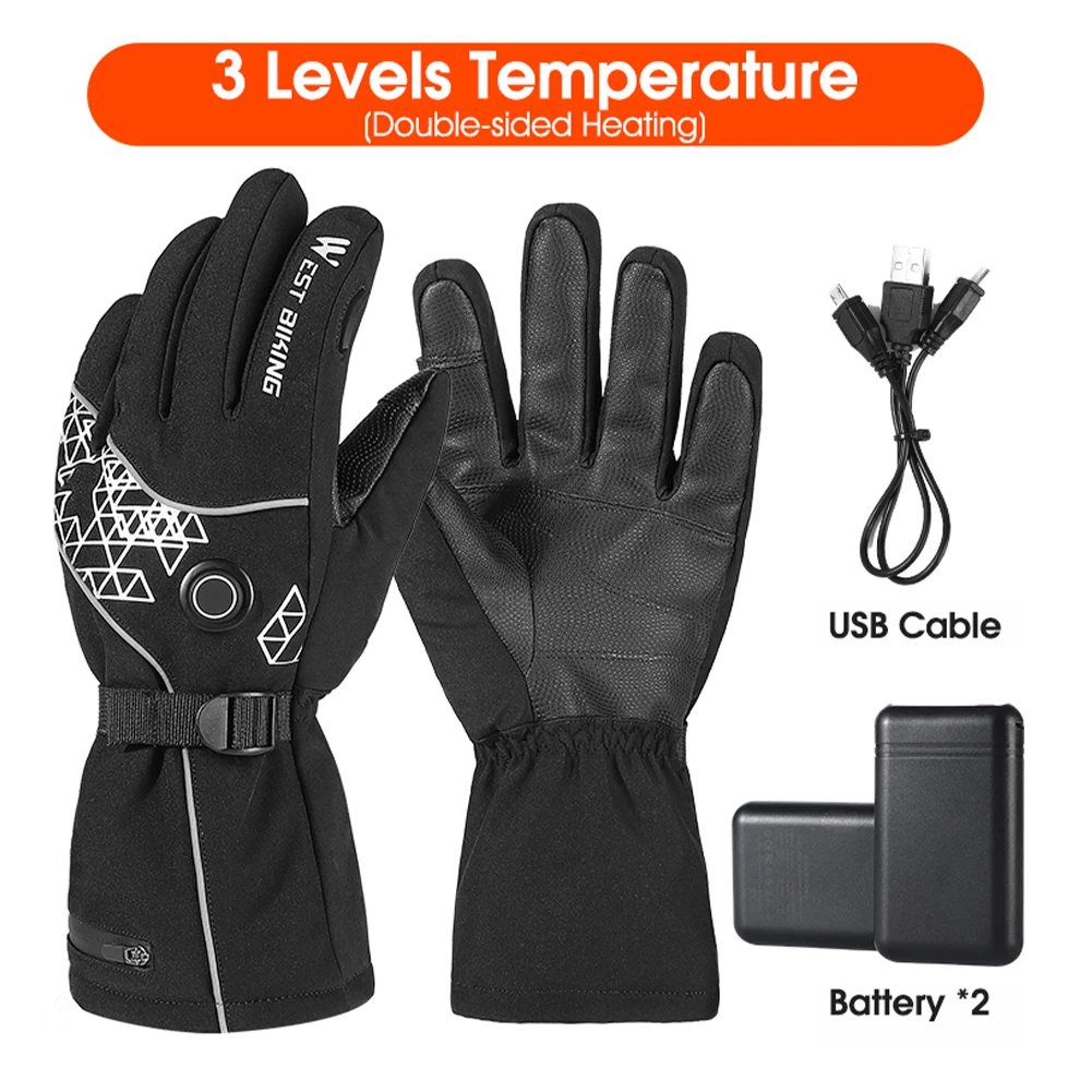 Waterproof Winter Gloves Men Women Heated Gloves 3 Heating Temperature Adjustable Electric Warm Gloves Touch Screen
Waterproof Winter Gloves Men Women Heated Gloves 3 Heating Temperature Adjustable Electric Warm Gloves Touch Screen