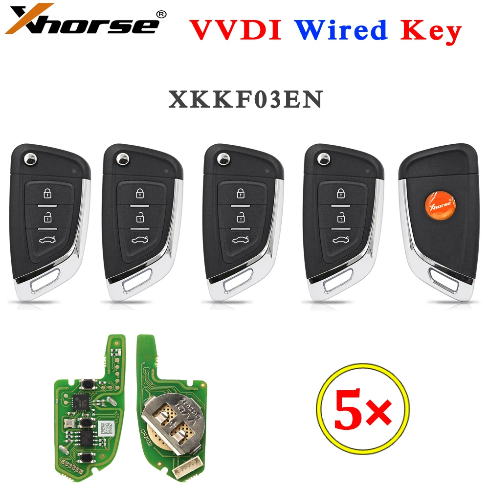 Универсальный проводной пульт дистанционного управления Xhorse серии XK, 5 шт./лот, пульт дистанционного управления XKKF03EN VVDI для VVDI2 / VVDI Mini / Key Tool Max
Универсальный проводной пульт дистанционного управления Xhorse серии XK, 5 шт./лот, пульт дистанционного управления XKKF03EN VVDI для VVDI2 / VVDI Mini / Key Tool Max