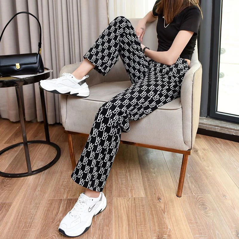New women pants y2k clothes pantalones de mujer women clothing ropa mujer korean fashion letter Versatile Wide leg Spring autumn
New women pants y2k clothes pantalones de mujer women clothing ropa mujer korean fashion letter Versatile Wide leg Spring autumn