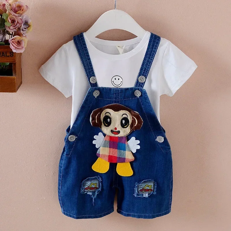 

Cartoon Kids Baby Clothes Clothes Jumper Boys Girls Dungarees Infant Playsuit Pants Denim Jeans Overalls Toddler Jumpsuits