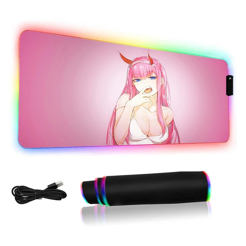 RGB Mouse Pad DARLING in the FRANXX ZERO TWO Pc Gamer Cabinet Backlight Large 02 Led Rubber Desk Mat with Wire Office Accessory
RGB Mouse Pad DARLING in the FRANXX ZERO TWO Pc Gamer Cabinet Backlight Large 02 Led Rubber Desk Mat with Wire Office Accessory