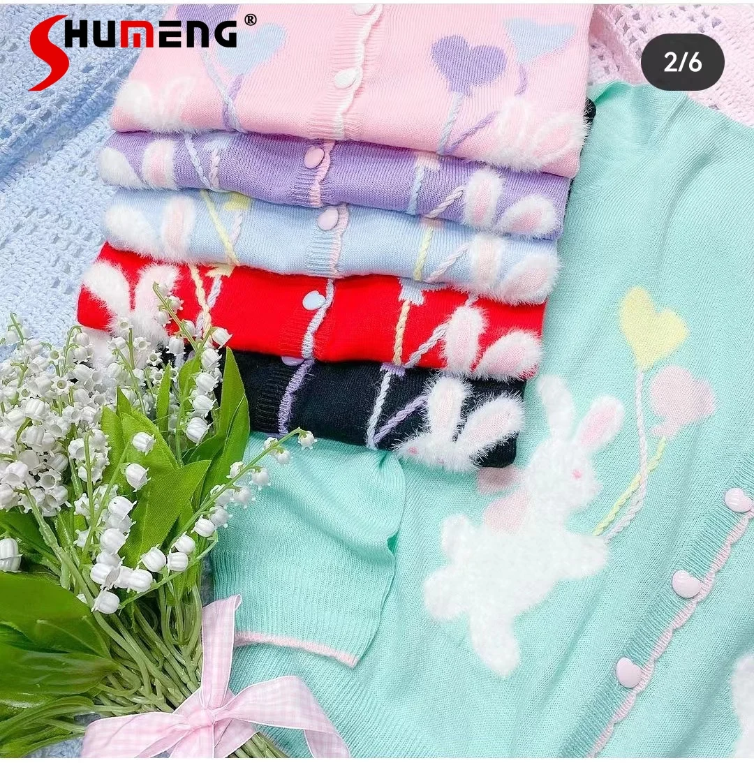 Christmas Sweet Rabbit Red Sweater Cardigan Lolita Pull Femme 2023 Fall and Autumn New Kawaii Long Sleeve Knited Cardigans Women
Christmas Sweet Rabbit Red Sweater Cardigan Lolita Pull Femme 2023 Fall and Autumn New Kawaii Long Sleeve Knited Cardigans Women