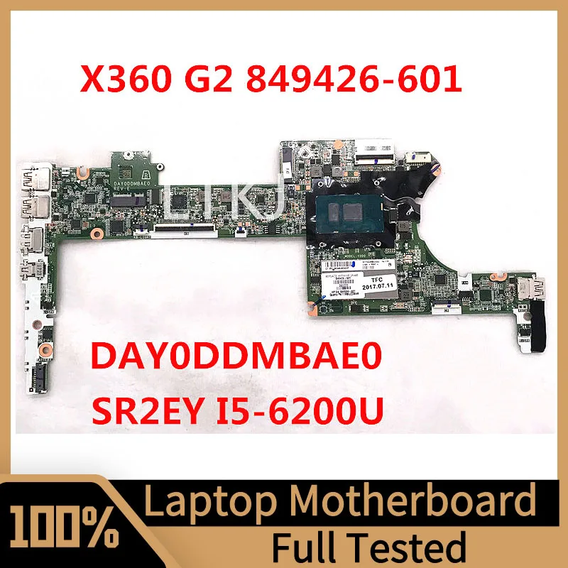 849426-001 849426-501 849426-601 For HP X360 G2 Laptop Motherboard DAY0DDMBAE0 With SR2EY I5-6200U CPU 8GB 100% Full Tested Good
849426-001 849426-501 849426-601 For HP X360 G2 Laptop Motherboard DAY0DDMBAE0 With SR2EY I5-6200U CPU 8GB 100% Full Tested Good