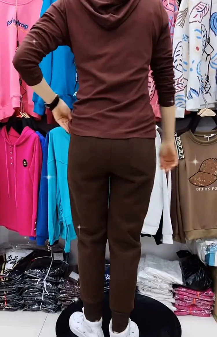 Autumn Winter Women Pants Add Velvet Pants Elastic Waist Zipper Guard Harem Pants Casual Sports Trousers Female Harem Pants Autumn Winter Women Pants Add Velvet Pants Elastic Waist Zipper Guard Harem Pants Casual Sports Trousers Female Harem Pants