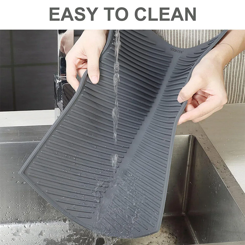 1pc Silicone Sink Drain Board Pad Plate Glassware Kitchen Drying Rack 19 Inches Kitchen Tools Gadgets Accessories
1pc Silicone Sink Drain Board Pad Plate Glassware Kitchen Drying Rack 19 Inches Kitchen Tools Gadgets Accessories