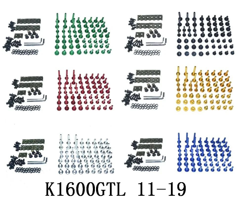 Motorcycle Complete Fairing Bolts Kit Bodywork Screws Fit For BMW K1600GTL 2011-2019
Motorcycle Complete Fairing Bolts Kit Bodywork Screws Fit For BMW K1600GTL 2011-2019
