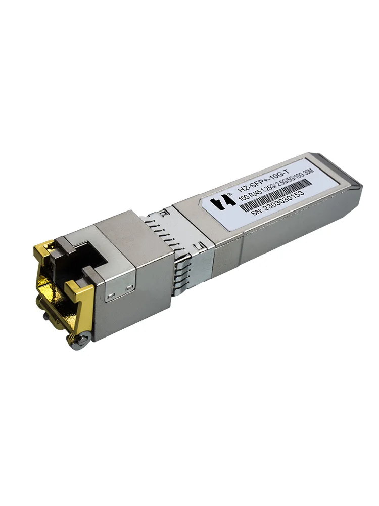 

10 Gigabit 10G Electrical Module Adaptive SFP To RJ45 Optical To Electrical Conversion