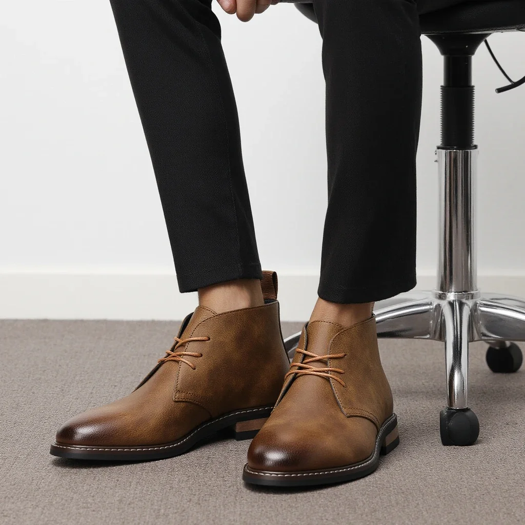 أحذية رجالية جلدية ماركة 2026 مريحة وعصرية وفاخرة أحذية رجالية جلدية ماركة 2026 مريحة وعصرية وفاخرة