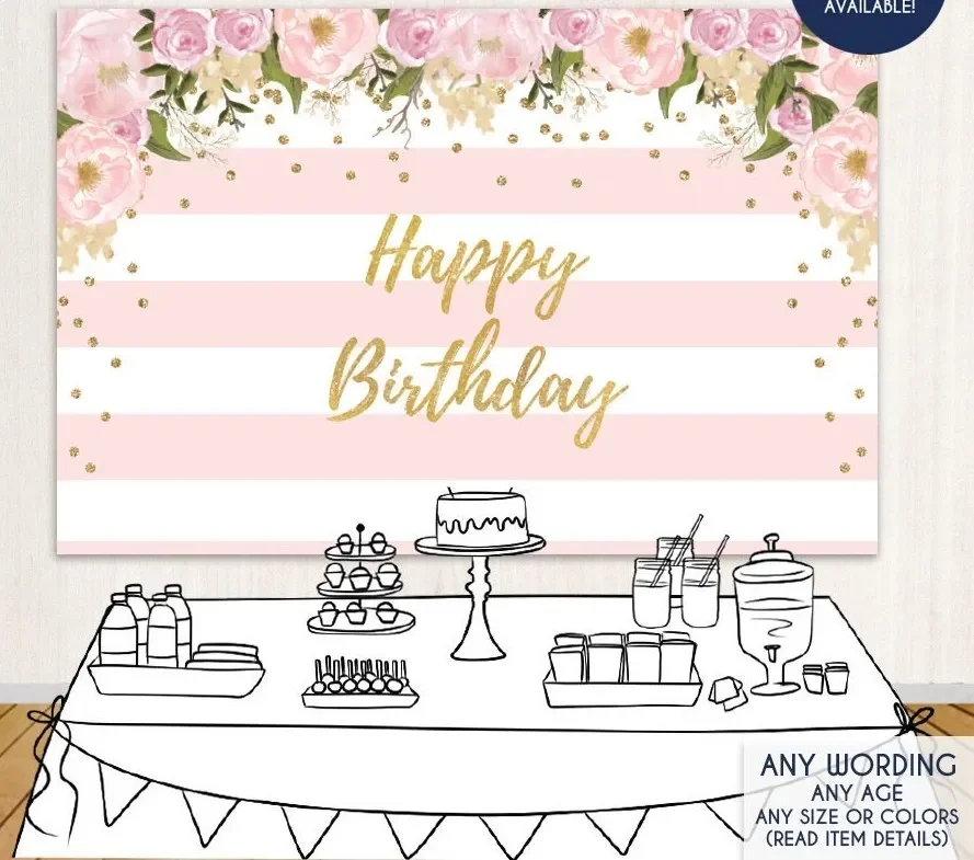 floral first birthday gold pink striped flower leaves photography backgrounds Vinyl cloth Computer print party backdrops
floral first birthday gold pink striped flower leaves photography backgrounds Vinyl cloth Computer print party backdrops