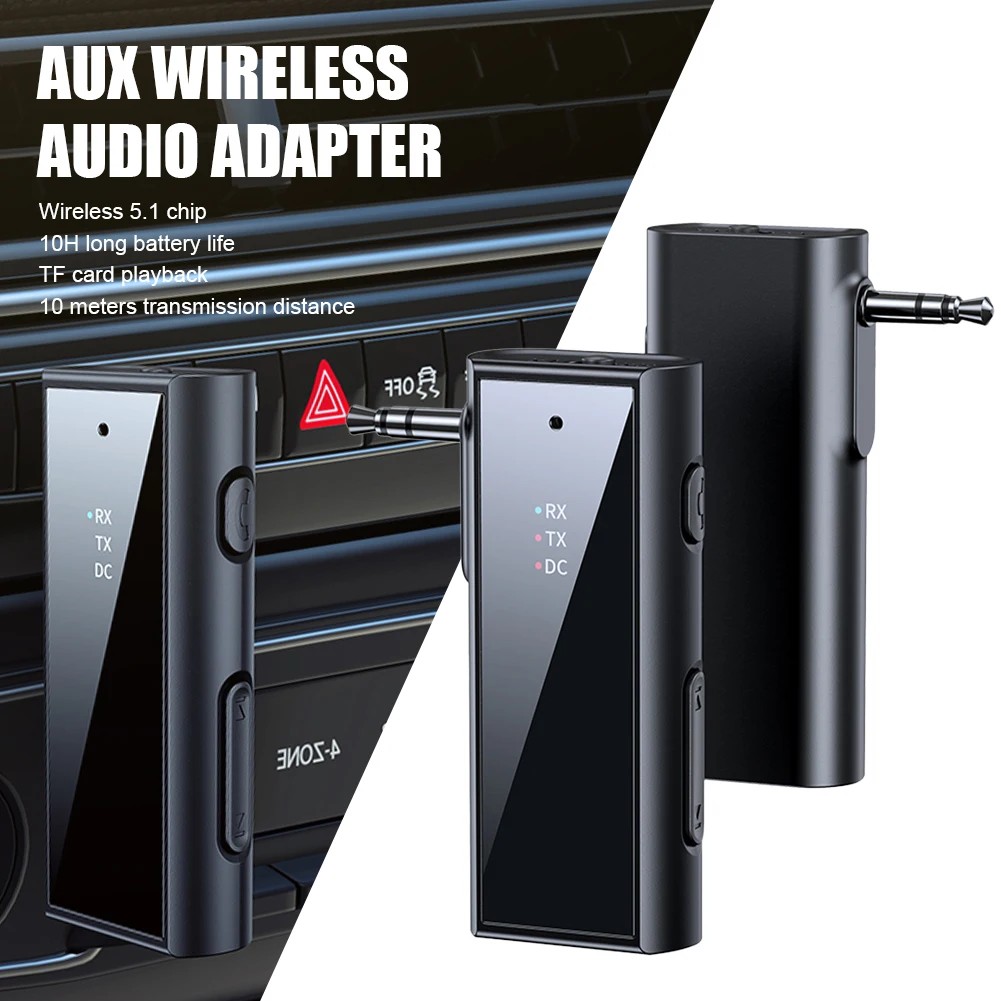 Bluetooth-compatible Transmitter Receiver 2 In 1 AUX BT Adapter Portable Wireless Audio Adapter For Car Headphones Speakers TVs
Bluetooth-compatible Transmitter Receiver 2 In 1 AUX BT Adapter Portable Wireless Audio Adapter For Car Headphones Speakers TVs
