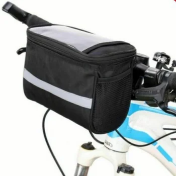 자전거 프론트 핸들 바 가방, 자전거 프레임 패니어 오거나이저 파우치, MTB 방수 휴대폰 가방, 다기능 휴대용 숄더백