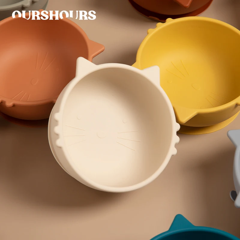 Baby Feeding Bowl Food Grade Kids Silicone Tableware Cartoon Cat Suction Bowls Non-slip Infant Toddler Dining Dishes Baby Stuff
Baby Feeding Bowl Food Grade Kids Silicone Tableware Cartoon Cat Suction Bowls Non-slip Infant Toddler Dining Dishes Baby Stuff