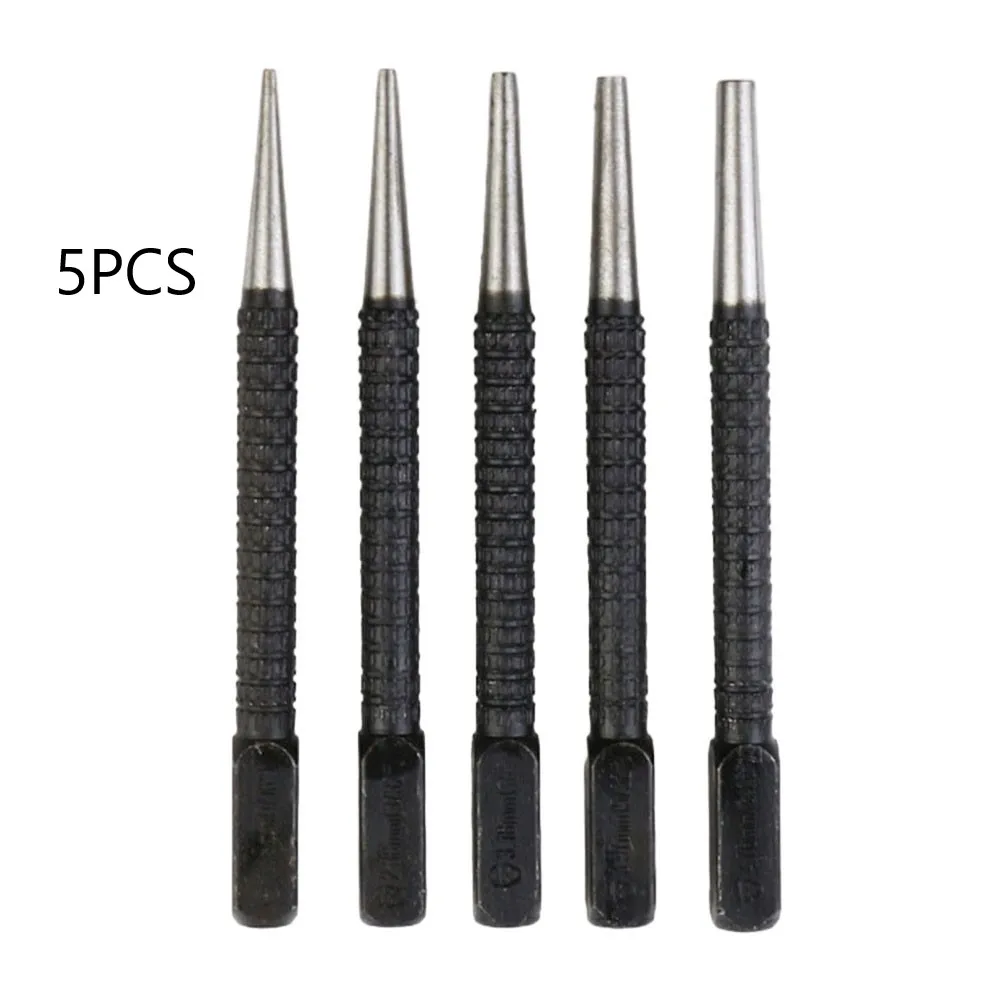 5pcs Center Puncher Nail Punching Tool Knurled Body Square Shank 100mm 0.8/1.6/2.4/3.2/4.8mm Head For Woodworking Tool Parts
5pcs Center Puncher Nail Punching Tool Knurled Body Square Shank 100mm 0.8/1.6/2.4/3.2/4.8mm Head For Woodworking Tool Parts