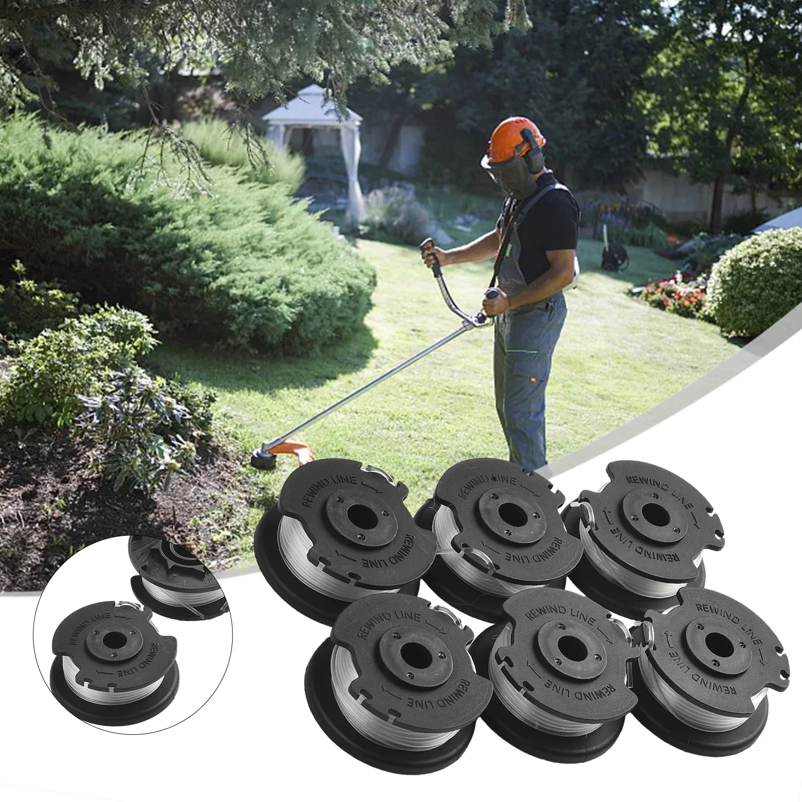 6Pack For Hyper Tough Spool&Trimmer Line Model HT19-401-003-06 HT19-401-003-07 Home Garden Yard Outdoor Power Tool Accessories
6Pack For Hyper Tough Spool&Trimmer Line Model HT19-401-003-06 HT19-401-003-07 Home Garden Yard Outdoor Power Tool Accessories