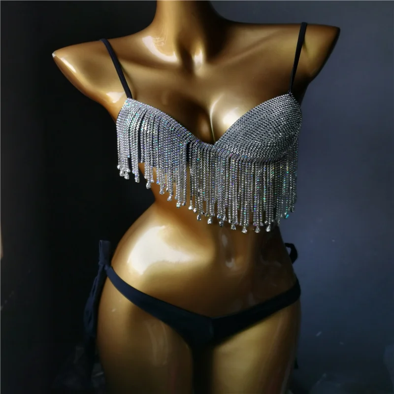 2023 News Diamond Tassels Bikini Set Rhinestone Swimsuit Swimwear Push Up Bathing Suit Hot Selling Beachwear
2023 News Diamond Tassels Bikini Set Rhinestone Swimsuit Swimwear Push Up Bathing Suit Hot Selling Beachwear