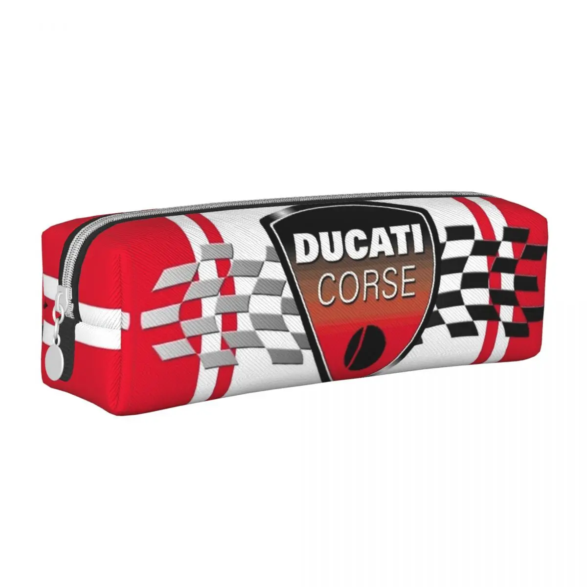 

Cute Racing Sport Ducatis Supermoto Pencil Cases Pencilcases Pen Holder for Girls Boys Bags School Supplies Zipper Stationery
