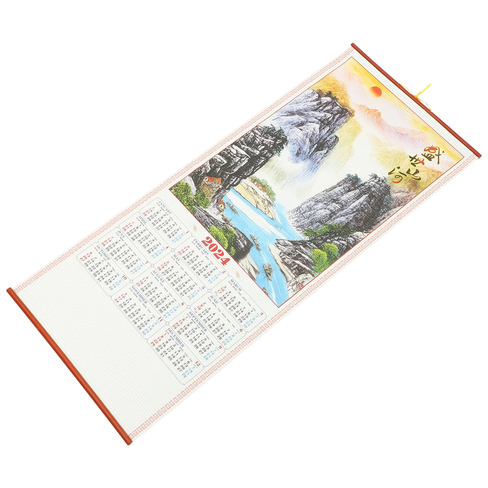 

Календарь ежемесячный настенный подвесной календарь в китайском стиле подвесной календарь Год Дракона