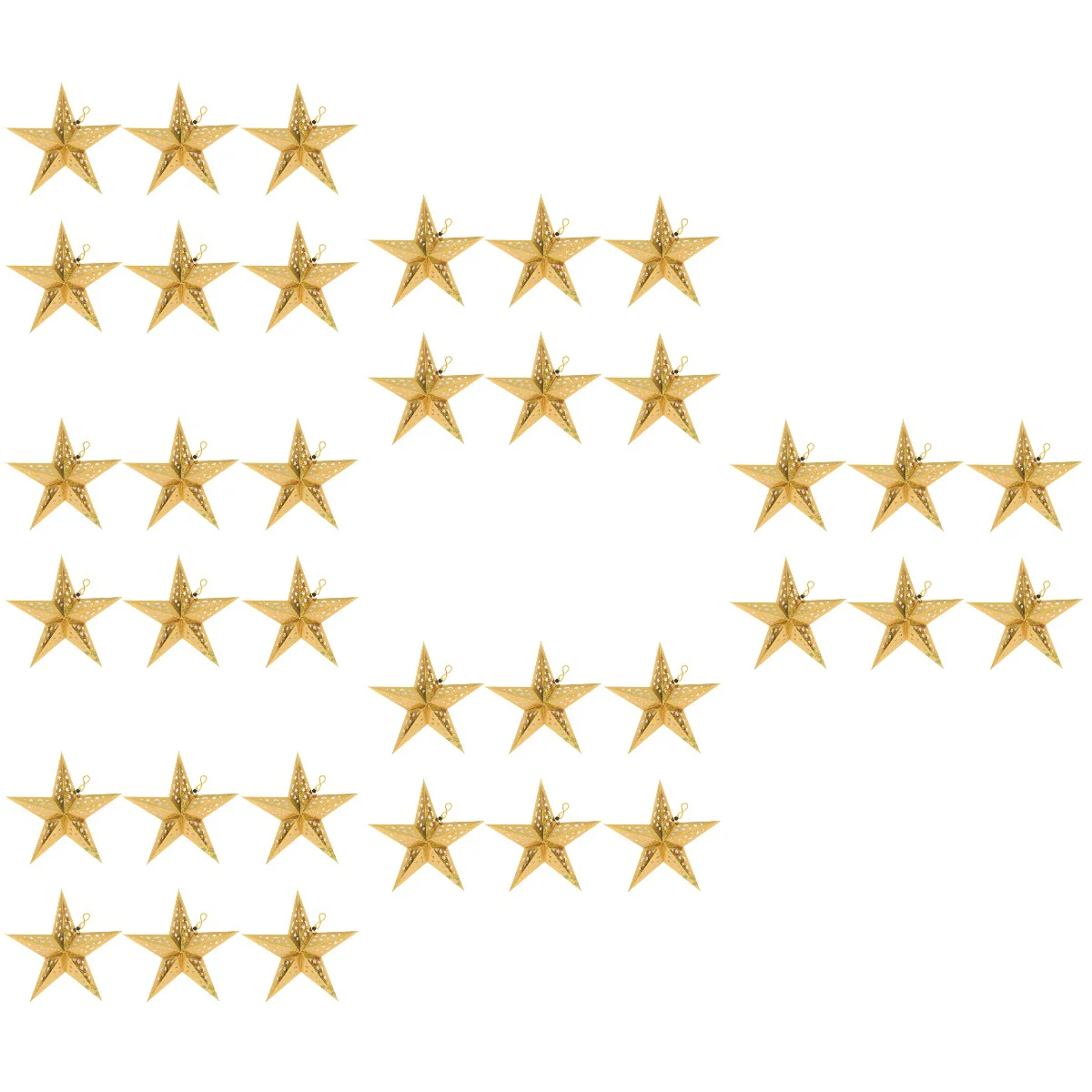 36 Pcs Hanging Lamp Shades Origami Star Lampshade 3D Exquisite Paper Pentagram Pendants Ceiling Lampshades
36 Pcs Hanging Lamp Shades Origami Star Lampshade 3D Exquisite Paper Pentagram Pendants Ceiling Lampshades