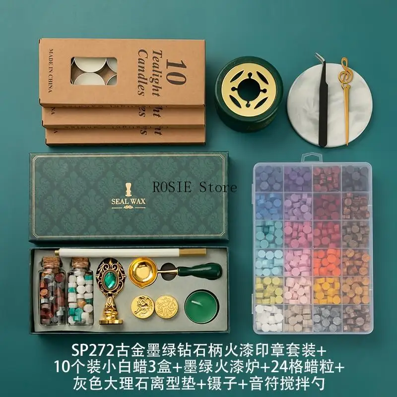 Wax Seal Stamp Set Lacquered Stamp Sealing Wax Kit DIY Craft Supplies Scrapbooking Christmas Wedding Invitation Decoration
Wax Seal Stamp Set Lacquered Stamp Sealing Wax Kit DIY Craft Supplies Scrapbooking Christmas Wedding Invitation Decoration