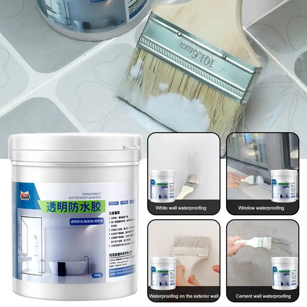 

300/500g Transparent Super Strong Waterproof Tape Stop Adhesive Insulating Repairing Waterproof Repair Duct Leaks Leak Glue K6K0