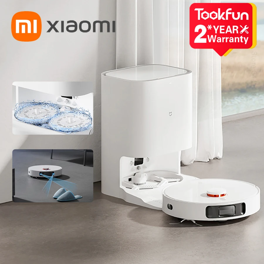 XIAOMI MIJIA Self Vacuum Cleaners Robot Mop 2 Pro Smart Dust Collection For Home Cleaner Auto Empty Dock 4000PA Cyclone Suction
XIAOMI MIJIA Self Vacuum Cleaners Robot Mop 2 Pro Smart Dust Collection For Home Cleaner Auto Empty Dock 4000PA Cyclone Suction