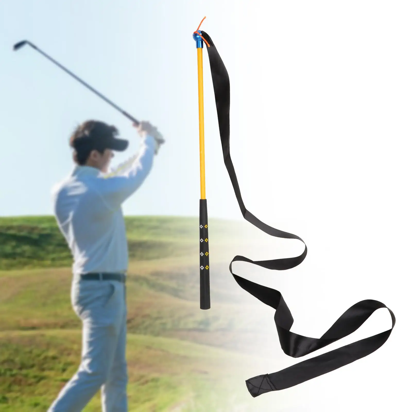 

Golf Swing Trainer Warm up Rod Kids Practical Practice Aid Comfortable Grip Beginners Golf Swing Training Swing Trainer Stick