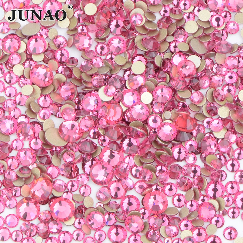 JUNAO 1400Pcs Mix Size Rose Color Glass Nail Rhinestone Decoration Flatback Crystal Non Hotfix Strass Beads For DIY Crafts
JUNAO 1400Pcs Mix Size Rose Color Glass Nail Rhinestone Decoration Flatback Crystal Non Hotfix Strass Beads For DIY Crafts