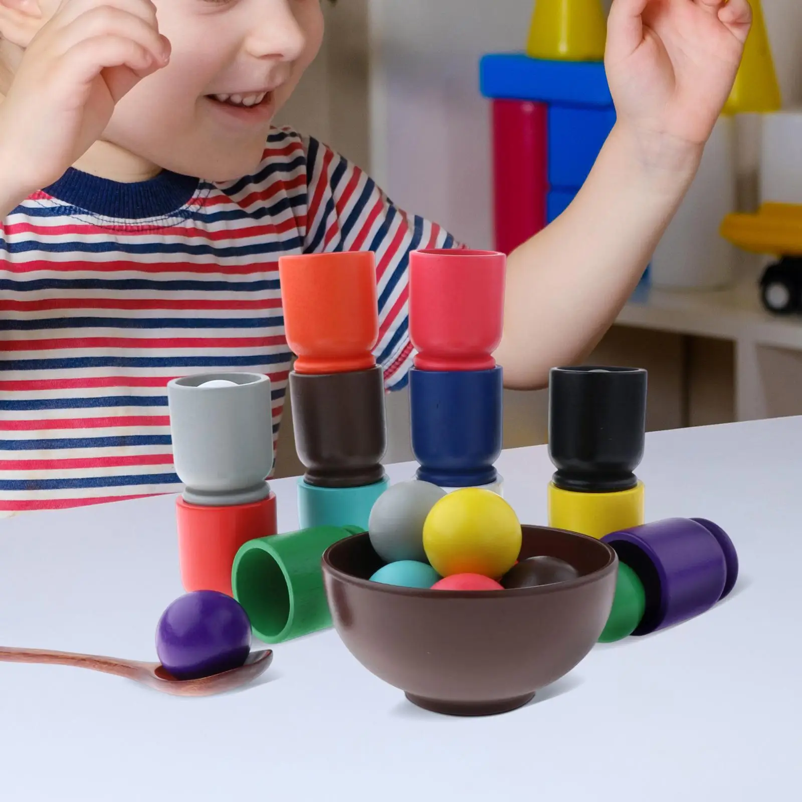 Радужные шары in Cup игрушка Монтессори, обучающая логическое мышление, Сортировочная игра для детей, дошкольные сенсорные игрушки для детей
Радужные шары in Cup игрушка Монтессори, обучающая логическое мышление, Сортировочная игра для детей, дошкольные сенсорные игрушки для детей