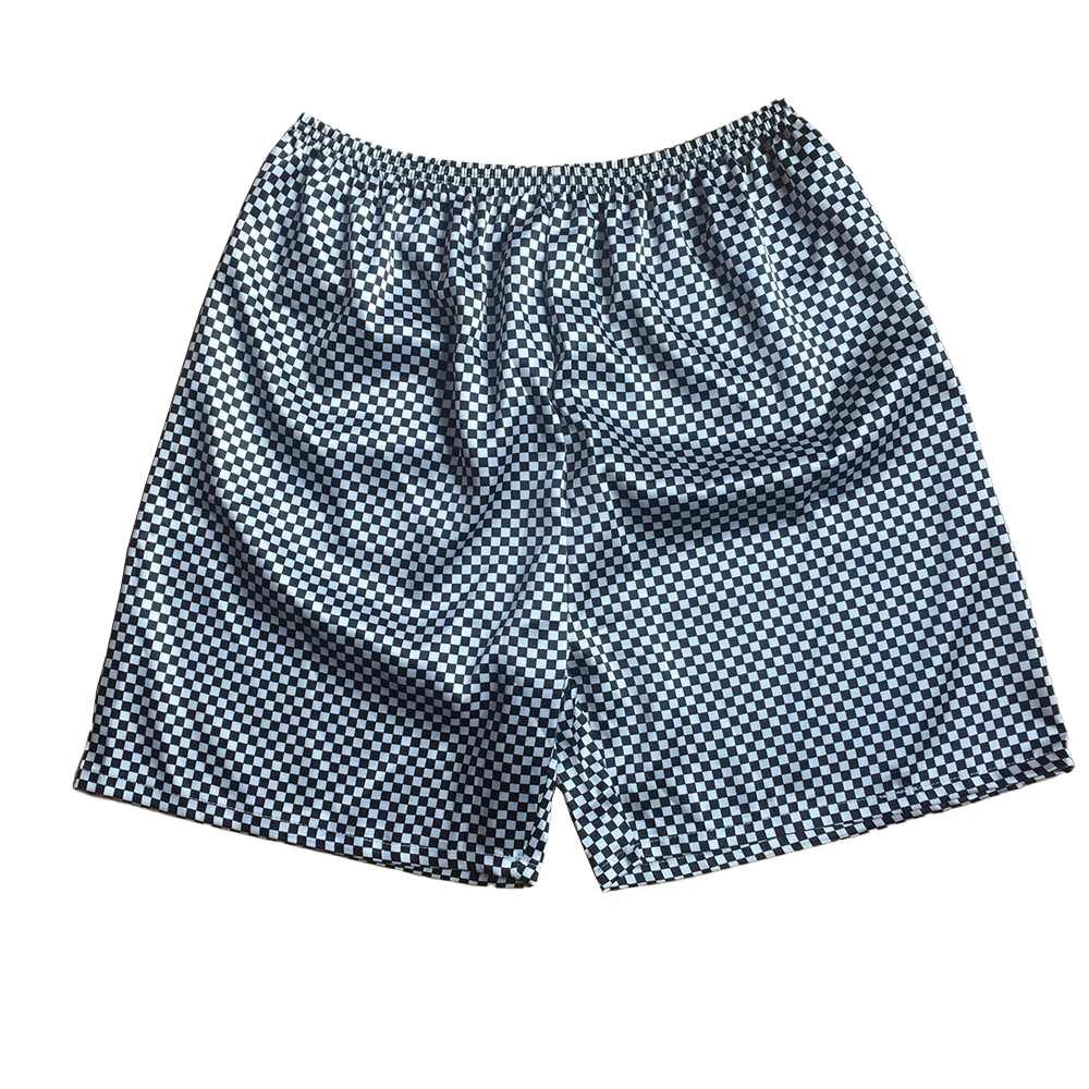 

Sleepwear Bottoms Pants Shorts Casual Emulation Silk Lounge Loungewear Pajamas Plaid printed Pyjamas Summer ​Sleep