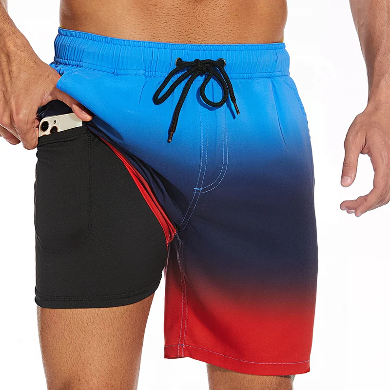 

Beach Shorts Men Changing Color Male Board Shorts Swimming Trunks Short Swimsuits Pants for Mens Swimsuit Swim New Surf Shorts