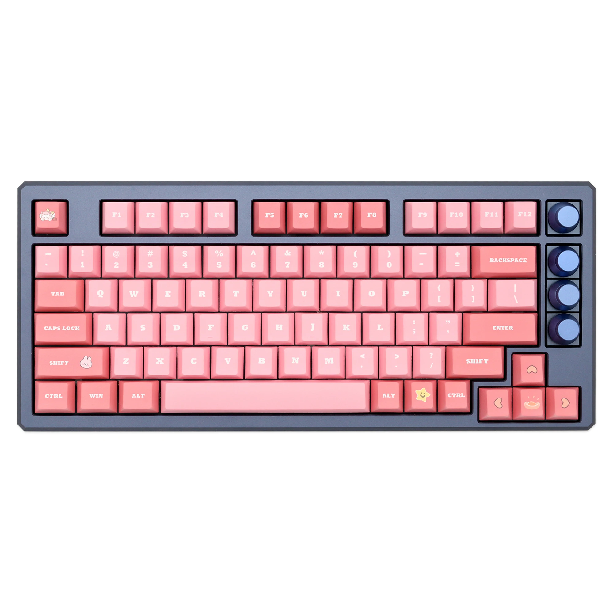 GKs Cherry Profile Cute Rabbit Dye Sub Keycap Set thick PBT for keyboard 87 tkl 104 ansi xd64 bm60 xd68 xd84 BM87 BM65 Pink
GKs Cherry Profile Cute Rabbit Dye Sub Keycap Set thick PBT for keyboard 87 tkl 104 ansi xd64 bm60 xd68 xd84 BM87 BM65 Pink