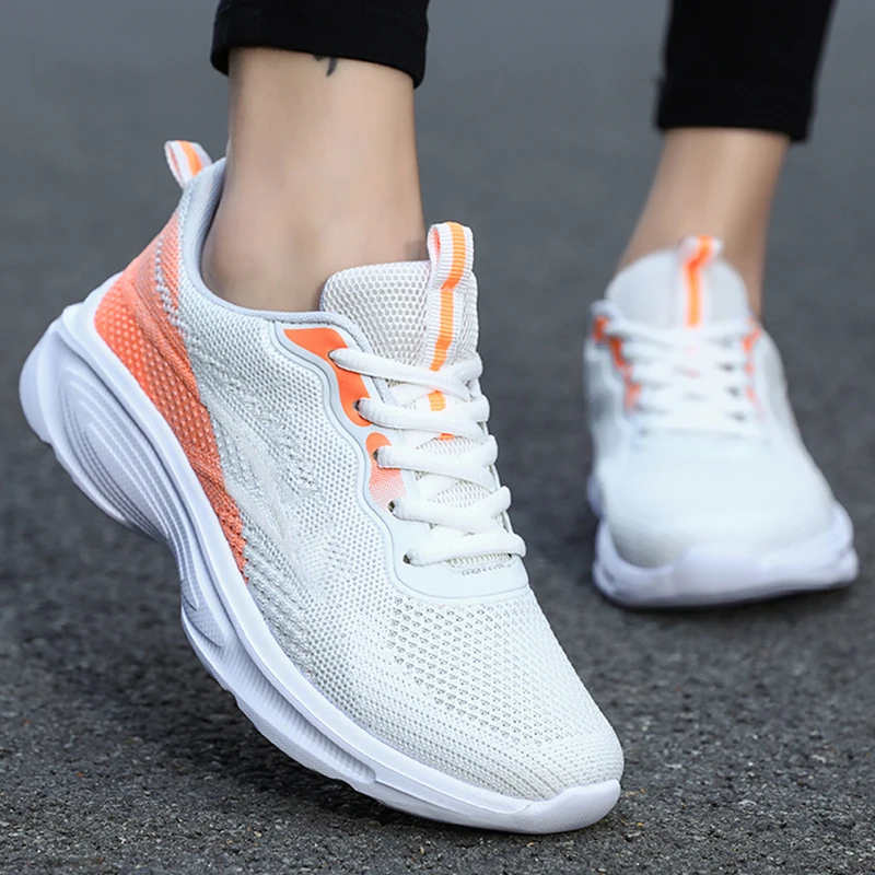 

2023 Breathable Women Running Shoes Lightweight Female Sports Shoes Outdoor Flexible Women's Sneakers Anti-slip Vulcanized Shoes