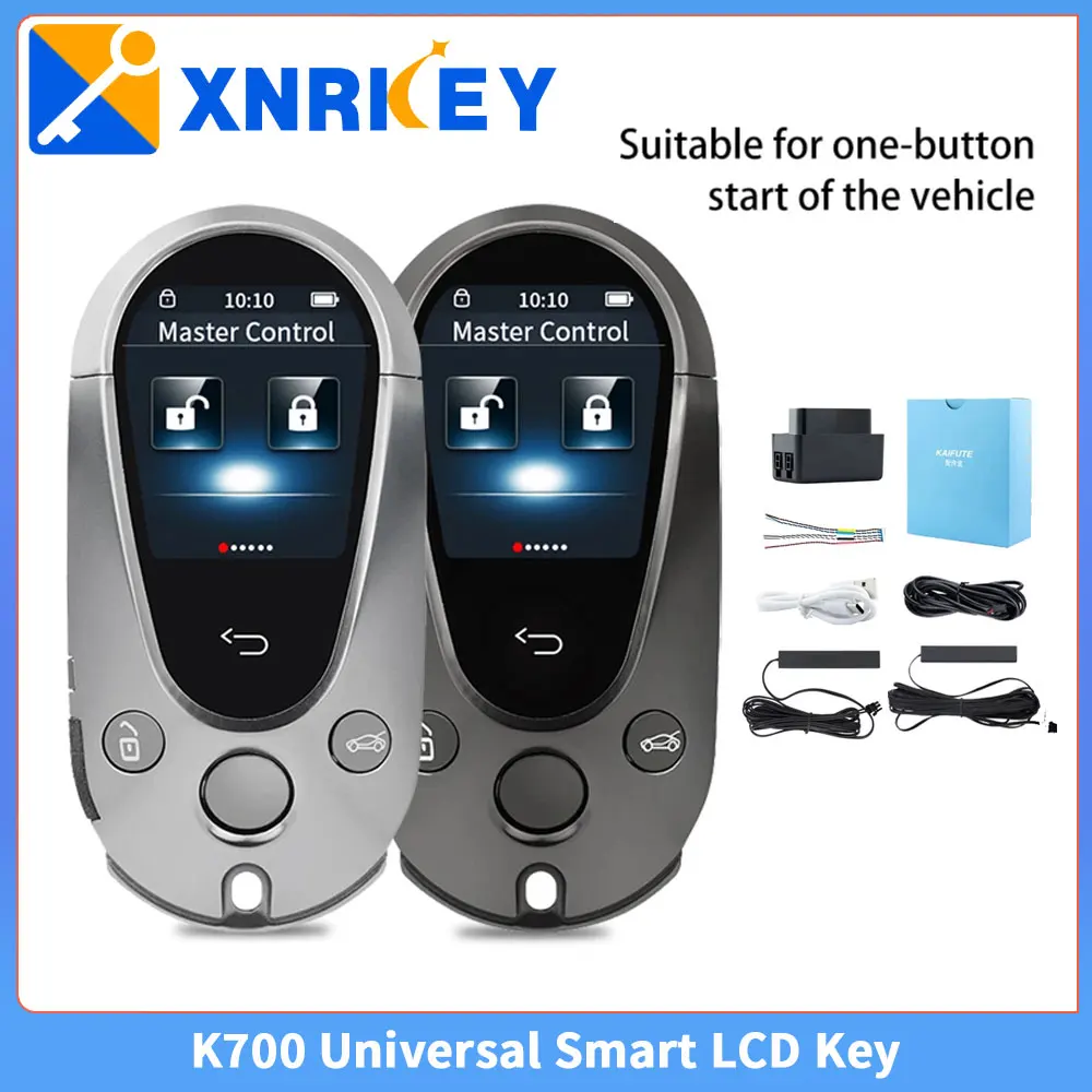 XNRKEY K700 Modifited Smart LCD Key for BMW/Benz/Audi/Land Rover/Buick/Honda/VW/Toyota/Ford All Original Cars with One-Key Start
XNRKEY K700 Modifited Smart LCD Key for BMW/Benz/Audi/Land Rover/Buick/Honda/VW/Toyota/Ford All Original Cars with One-Key Start
