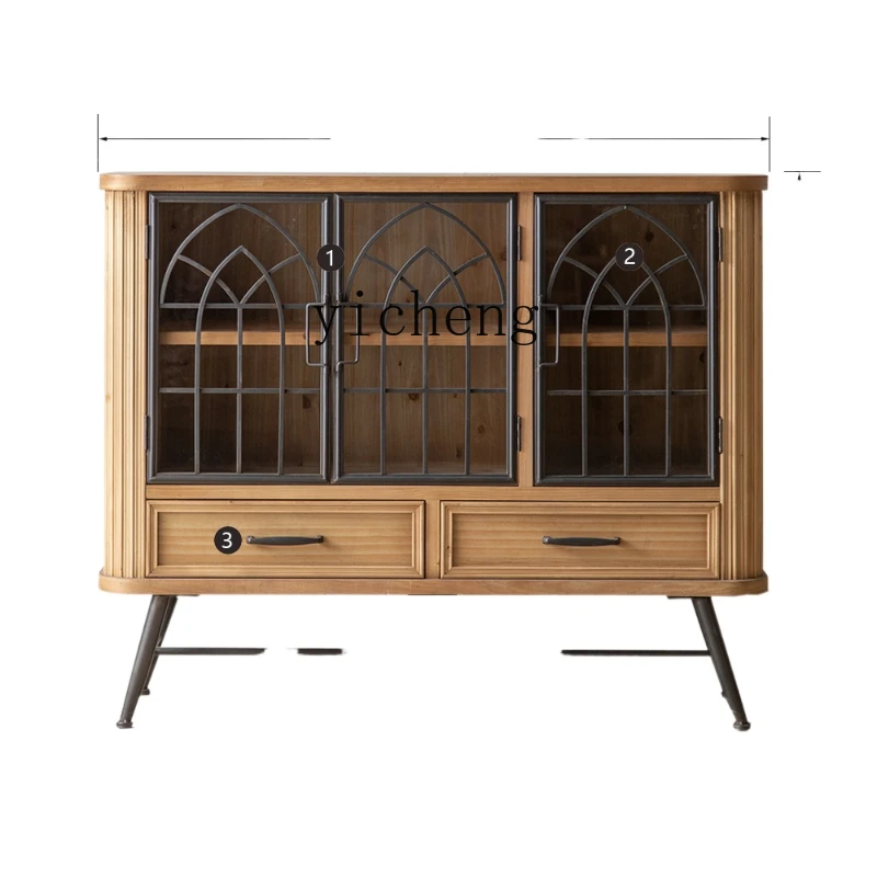 ZC Chinese New Style Wrought Iron Entrance Cabinet Solid Wood Sideboard Household TV Cabinet and Tea Table Combination
ZC Chinese New Style Wrought Iron Entrance Cabinet Solid Wood Sideboard Household TV Cabinet and Tea Table Combination